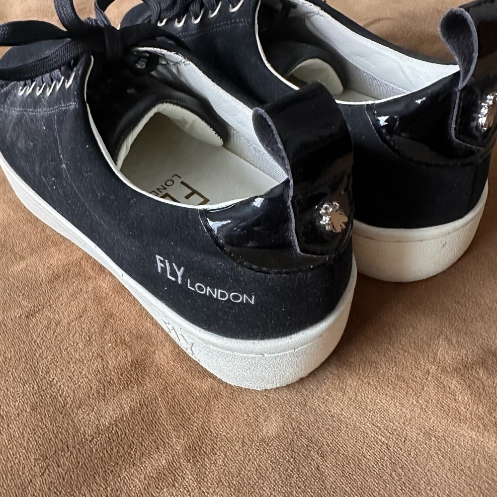 Fly London Black and White Casual Shoes